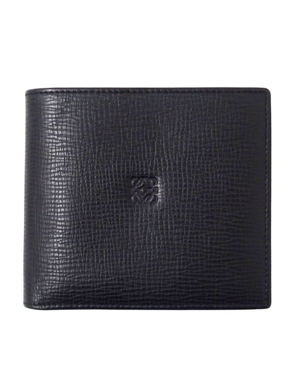 Loewe Wallet Bifold Leather Black Mini Small